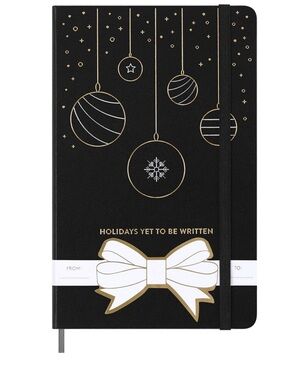 Moleskin Hard Cover Holiday Notebook in Black